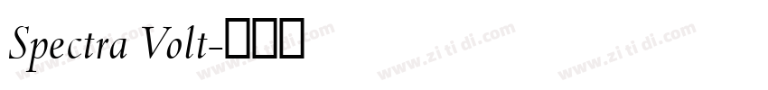 Spectra Volt字体转换